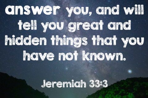 Septemprayer 27 Jeremiah 33:3